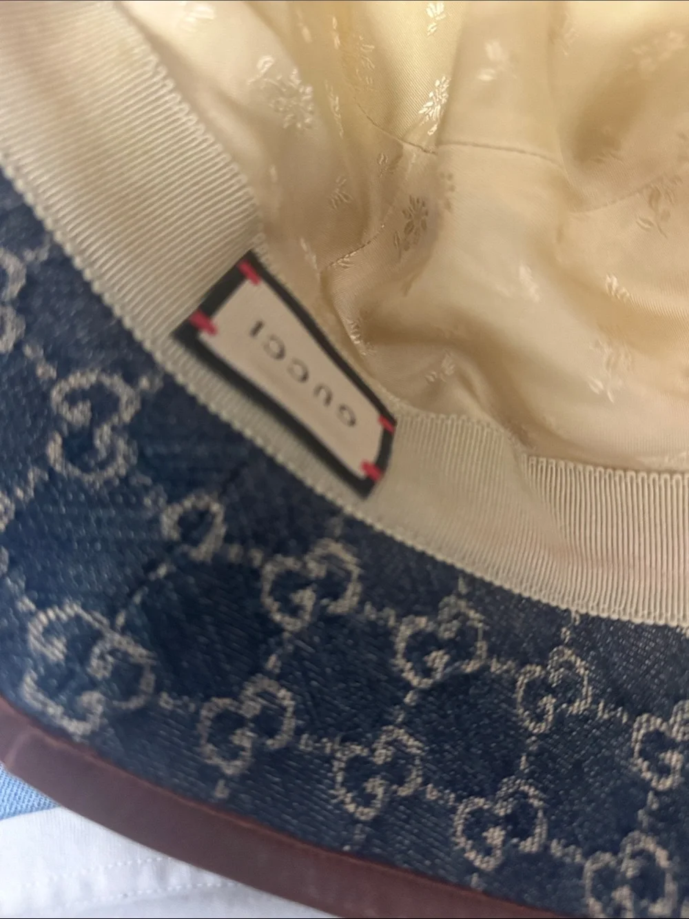 Gucci Monogram Denim Bucket Hat - Picture 4 of 5